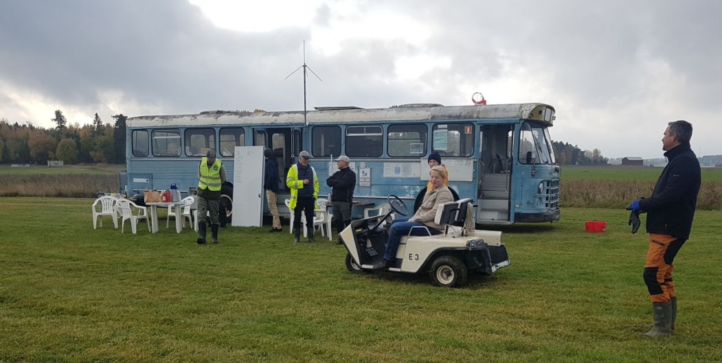Samling vid Bussen  Landningstävling 2022