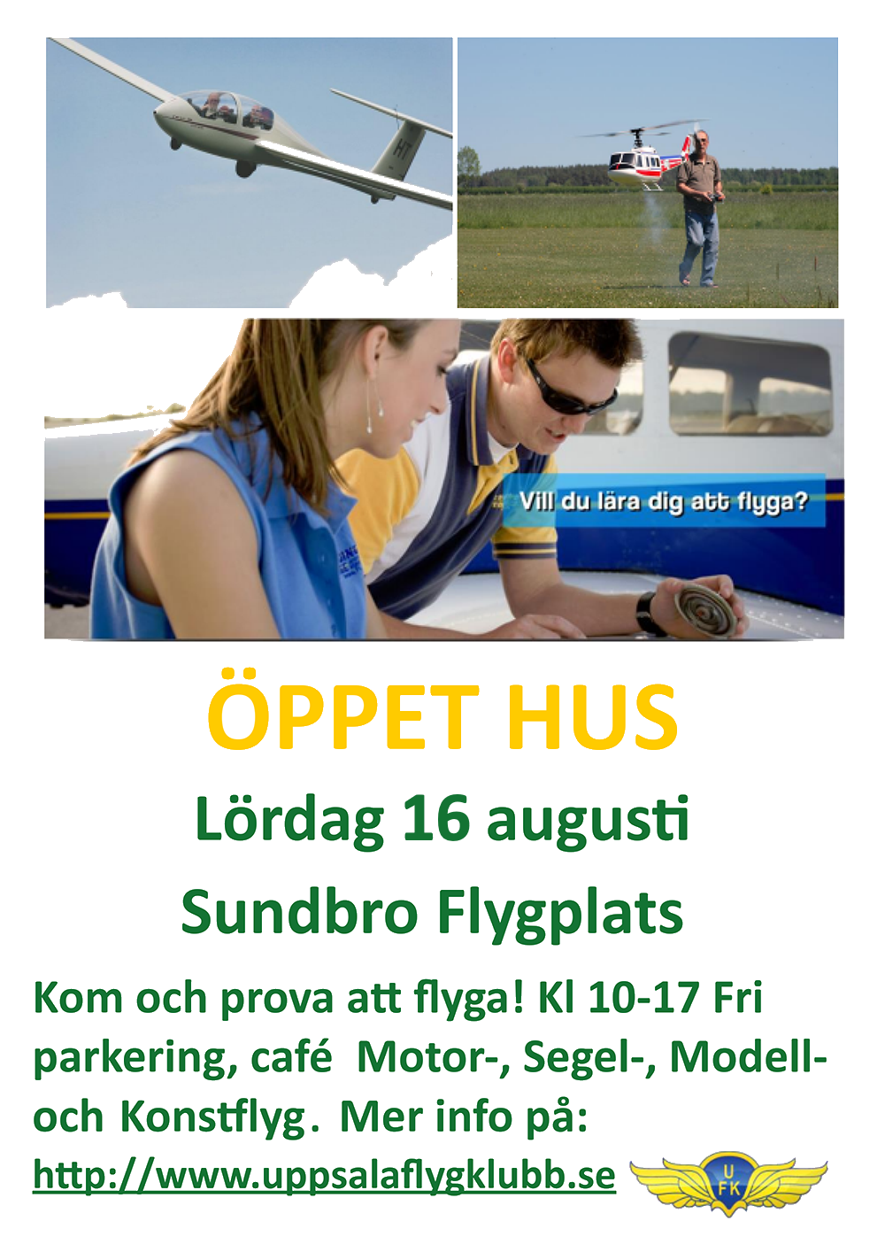 Öppet hus 16:e augusti 2025