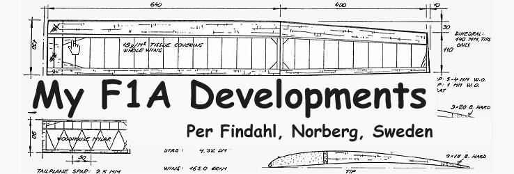 My F1A Developments